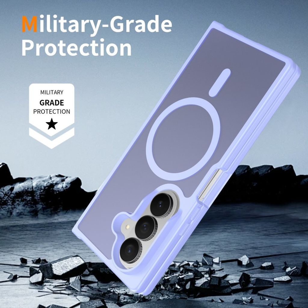 Samsung Galaxy Z Fold8 Ultra MagSafe cover med akrylbagside - Lilla