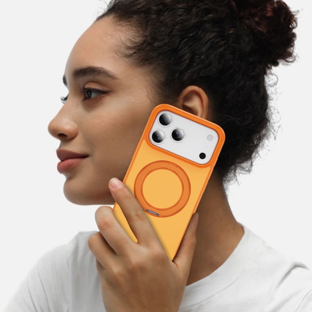 iPhone 18 Pro Max/17 Pro Max MagSafe-deksel med stativ – oransje