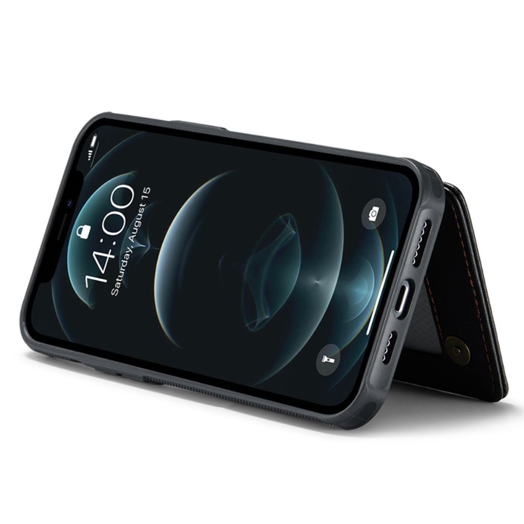 CASEME iPhone 12 Pro Max Cover med Pung - Sort