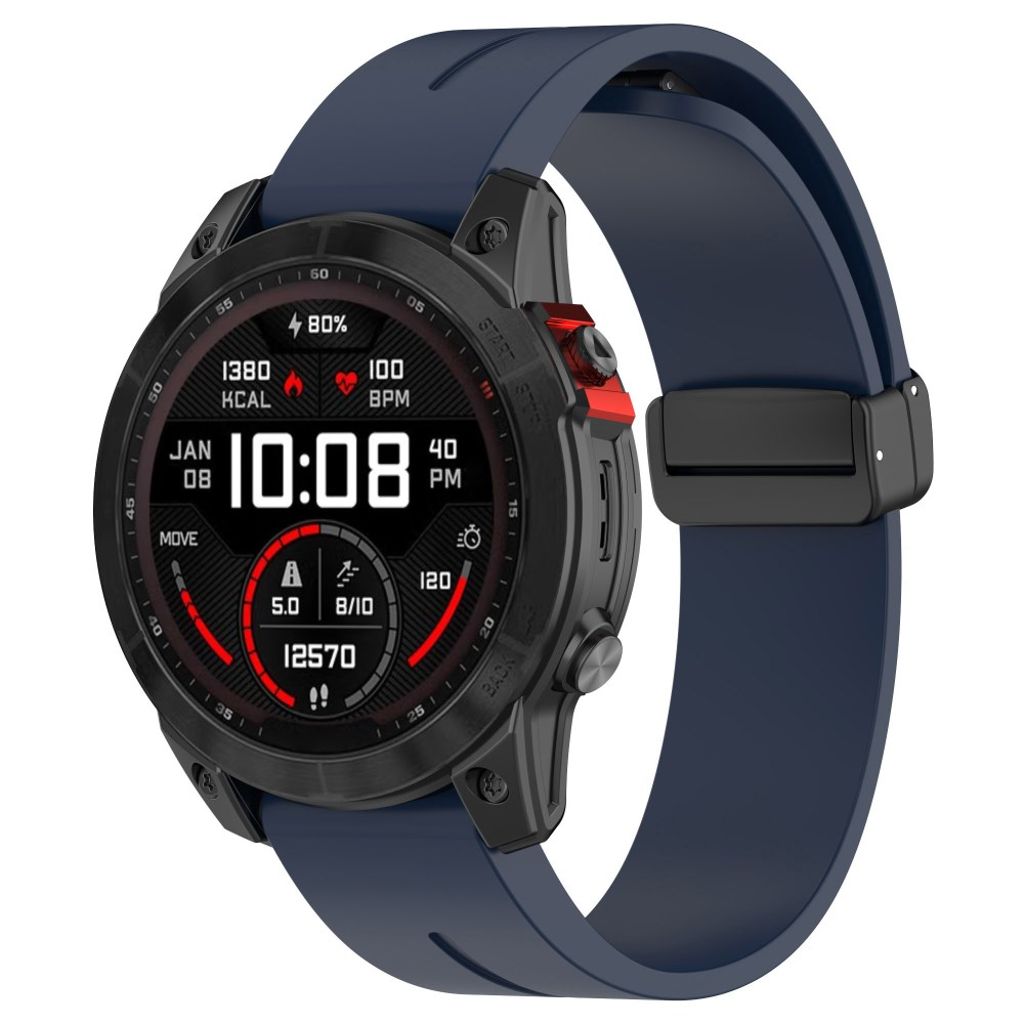 Garmin Fenix ​​8 47mm etc. Klokkereim med verktøy - Mørkeblå