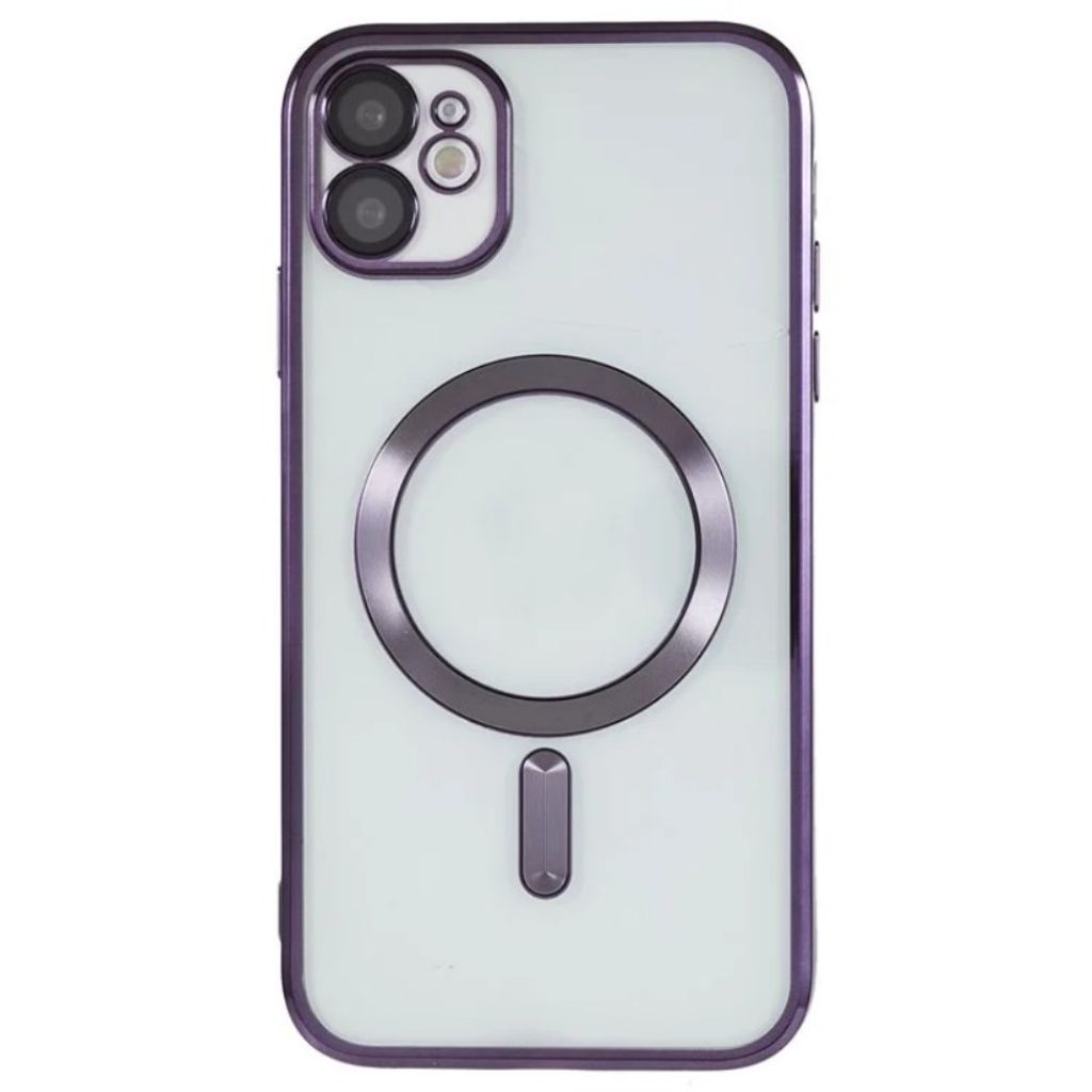 iPhone 11 Magneettikuori ja Näytönsuoja – Violetti