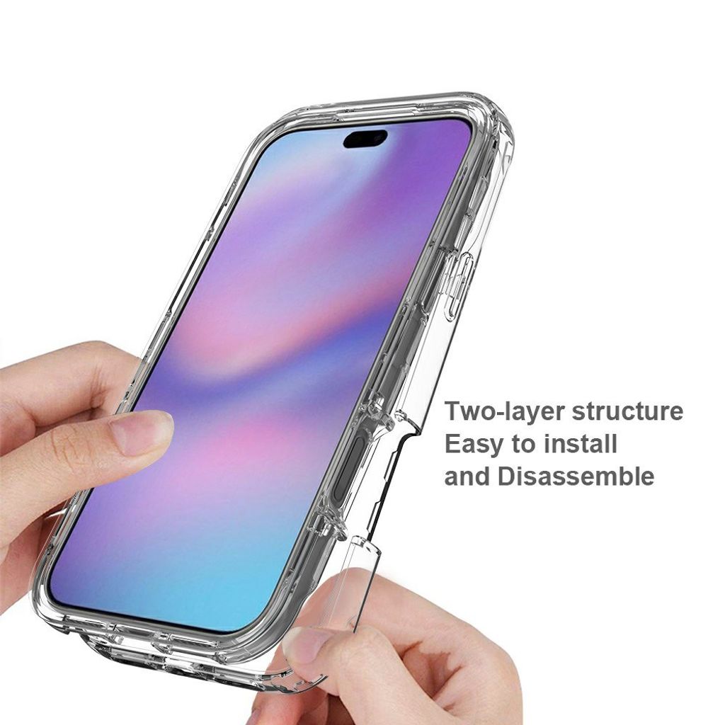 iPhone 18 Pro Max/17 Pro Max deksel med gradert mønster – gjennomsiktig