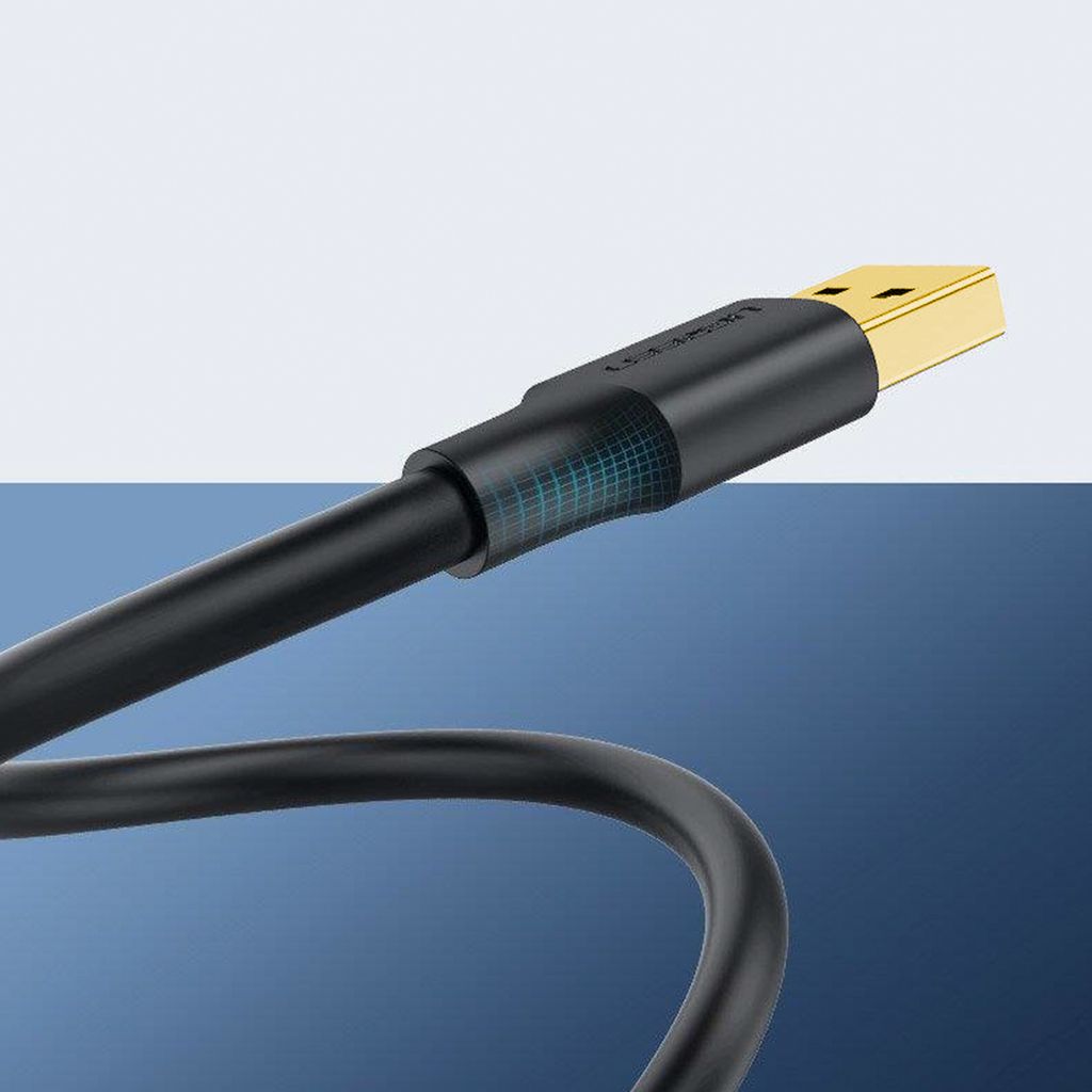 Ugreen US128 10371 USB-A 3.0 / USB-A 3.0 5Gb/s kabel 2m – sort