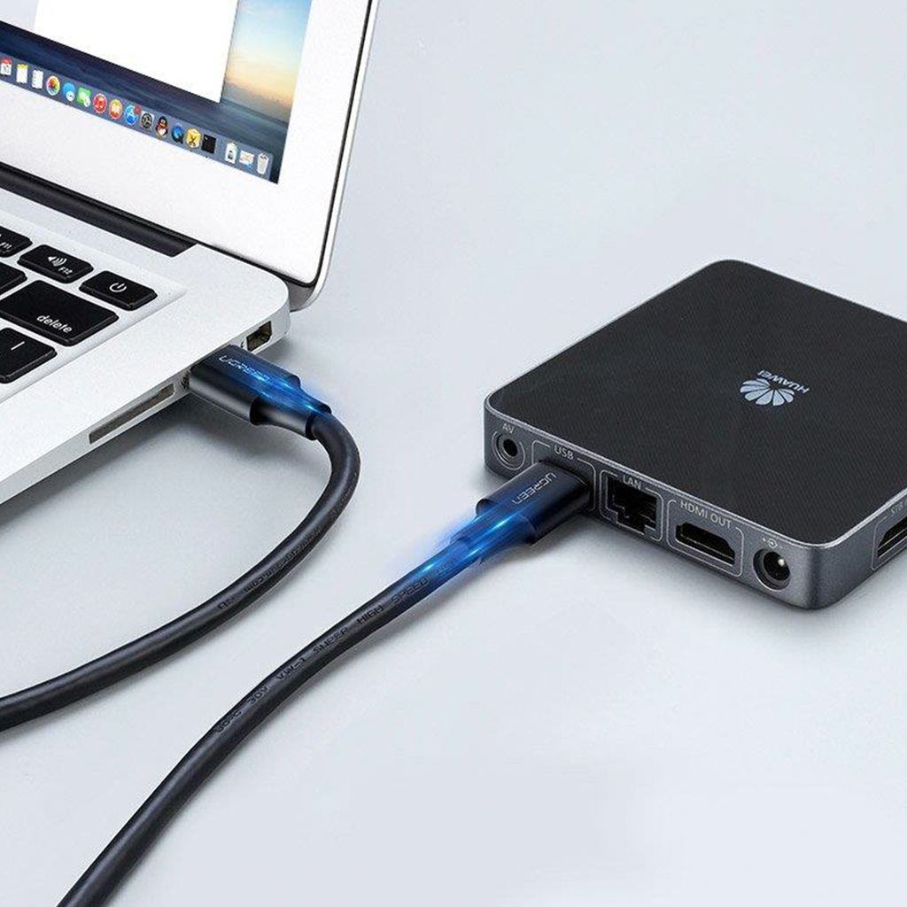 Ugreen US128 10371 USB-A 3.0 / USB-A 3.0 5Gb/s kabel 2m – sort
