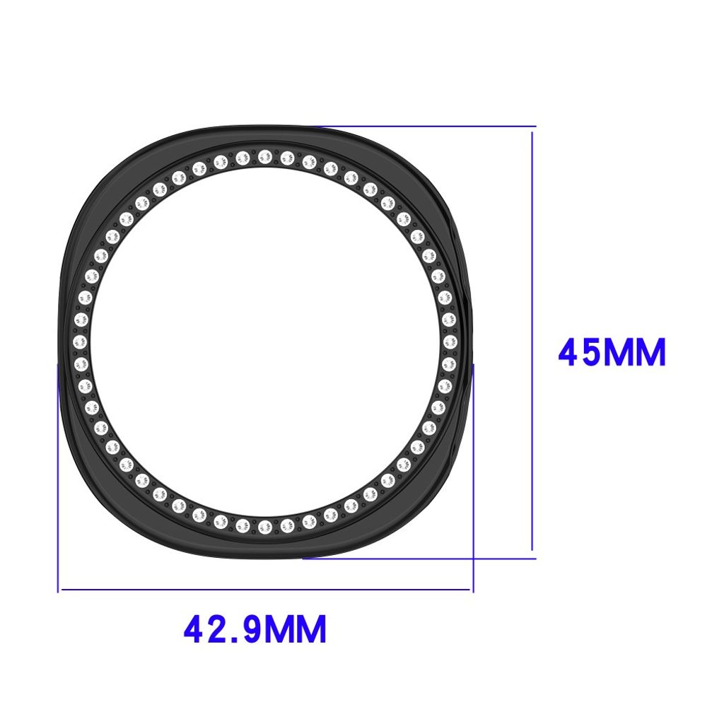 Samsung Galaxy Watch9 40mm Deksel med rhinsteiner - Rose gull