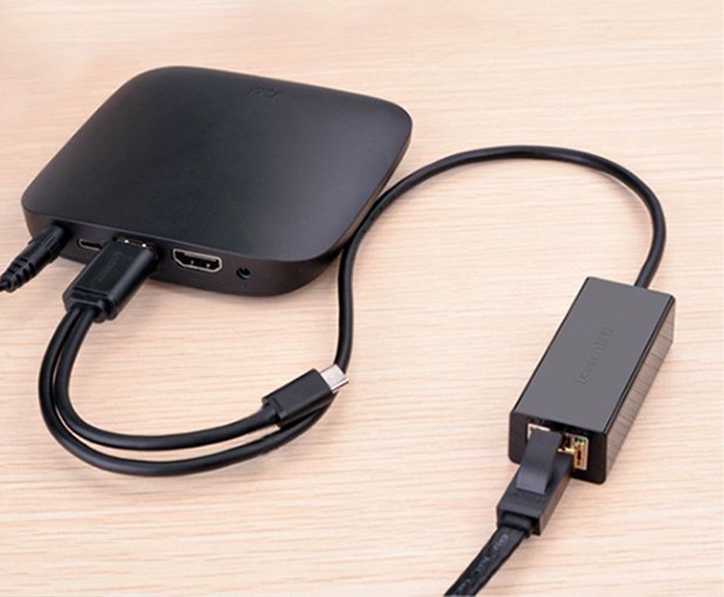 Ugreen eksternt nettverkskort RJ45 til USB 2.0 – svart (CR110 20254)
