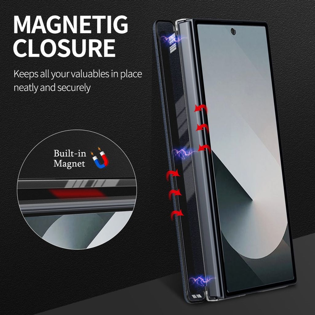 Samsung Galaxy Z Fold8 Ultra MagSafe Kuori PU-nahkaa - Violetti