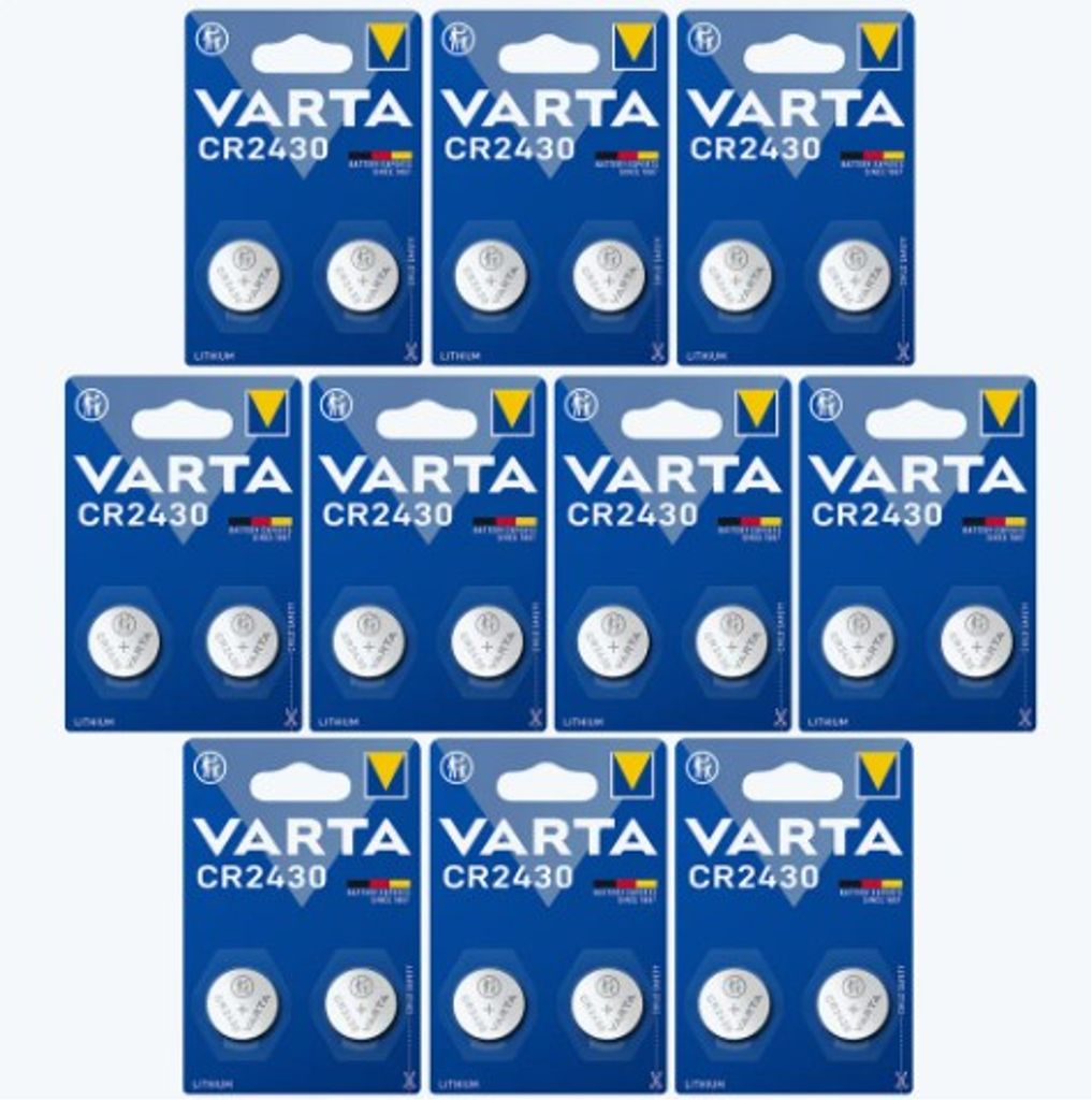 VARTA Lithium Coin knappcellsbatteri CR2430 2-pack x10