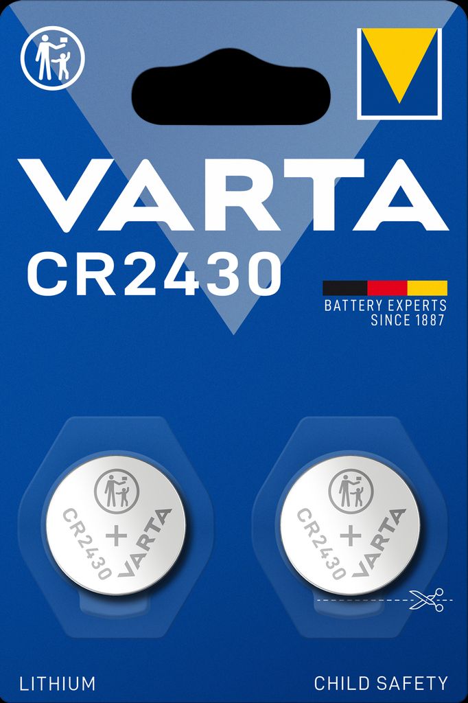VARTA Lithium Coin knappcellsbatteri CR2430 2-pack x10