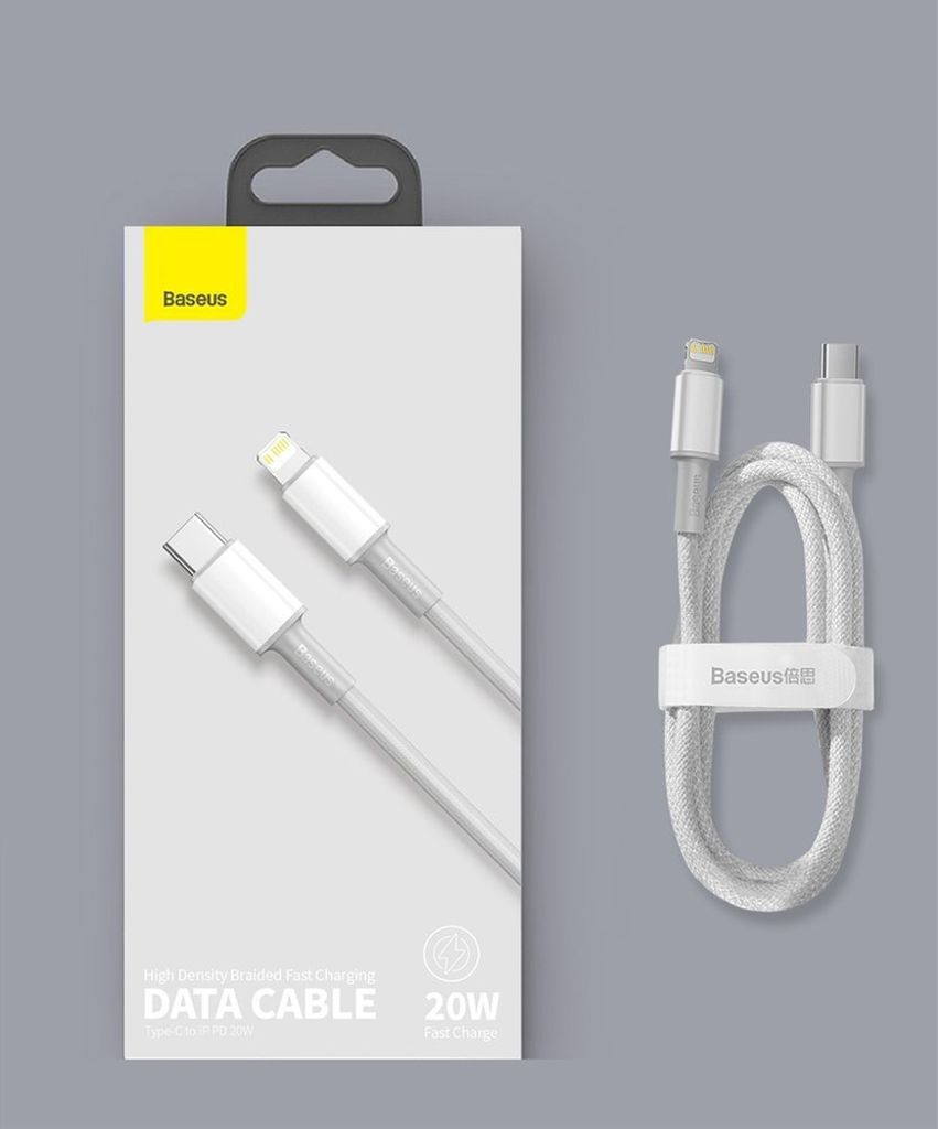 Baseus CATLGD-A01 Lightning til USB-C PD 20W kabel 2 m – svart