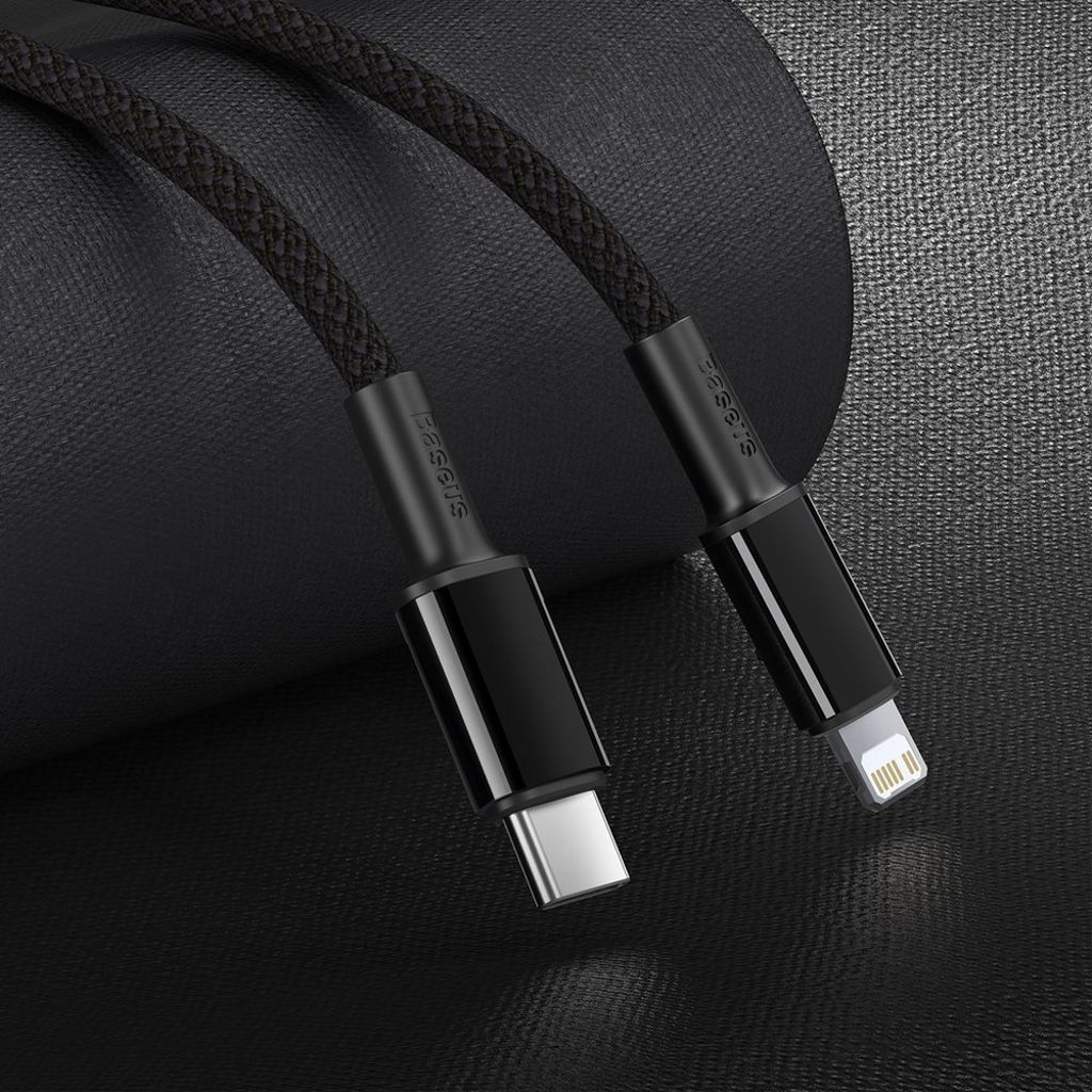 Baseus CATLGD-A01 Lightning til USB-C PD 20W kabel 2 m – svart