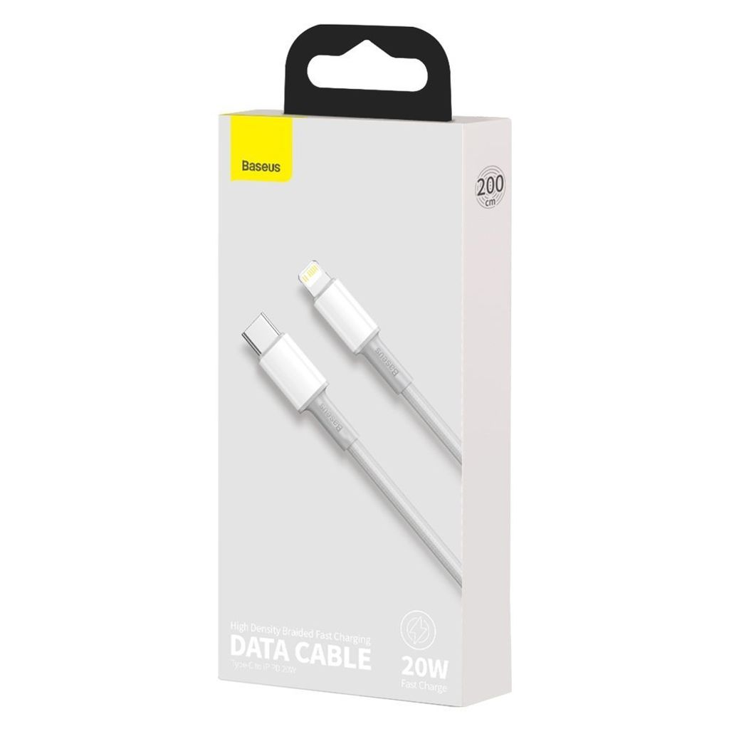 Baseus CATLGD-A02 Lightning - USB-C PD kabel 20W 480Mb/s 2m - hvit
