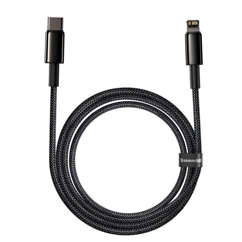 Baseus CATLWJ-A01 Lightning til USB-C PD 20W 480Mb/s 2m kabel – sort