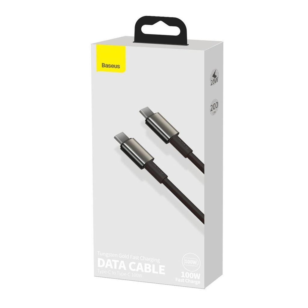 Baseus CATWJ-A01 USB-C til USB-C kabel 100W 5A 2m - sort