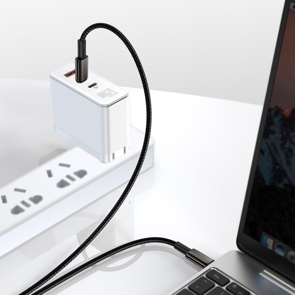 Baseus CATWJ-A01 USB-C til USB-C kabel 100W 5A 2m - sort