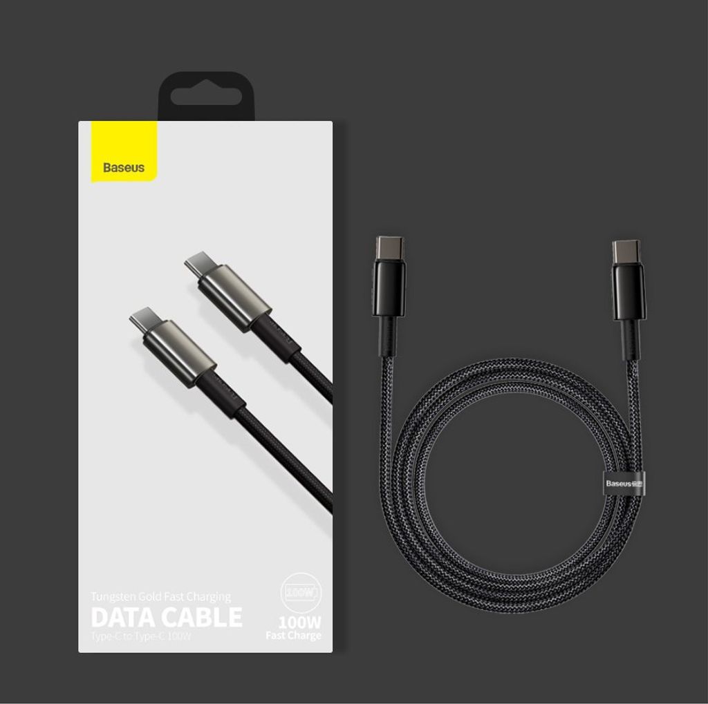 Baseus CATWJ-A01 USB-C til USB-C kabel 100W 5A 2m - sort