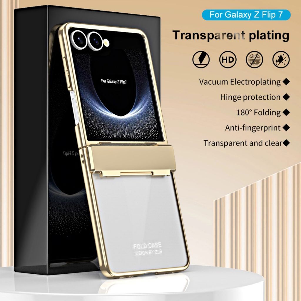 Samsung Galaxy Z Flip7 5G Cover med Skærmbeskytter - Lilla
