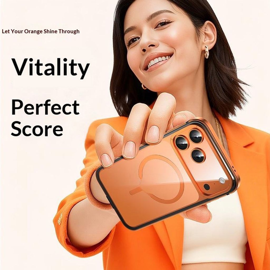 iPhone 17 Pro Max MagSafe-kompatibelt Deksel - Oransje