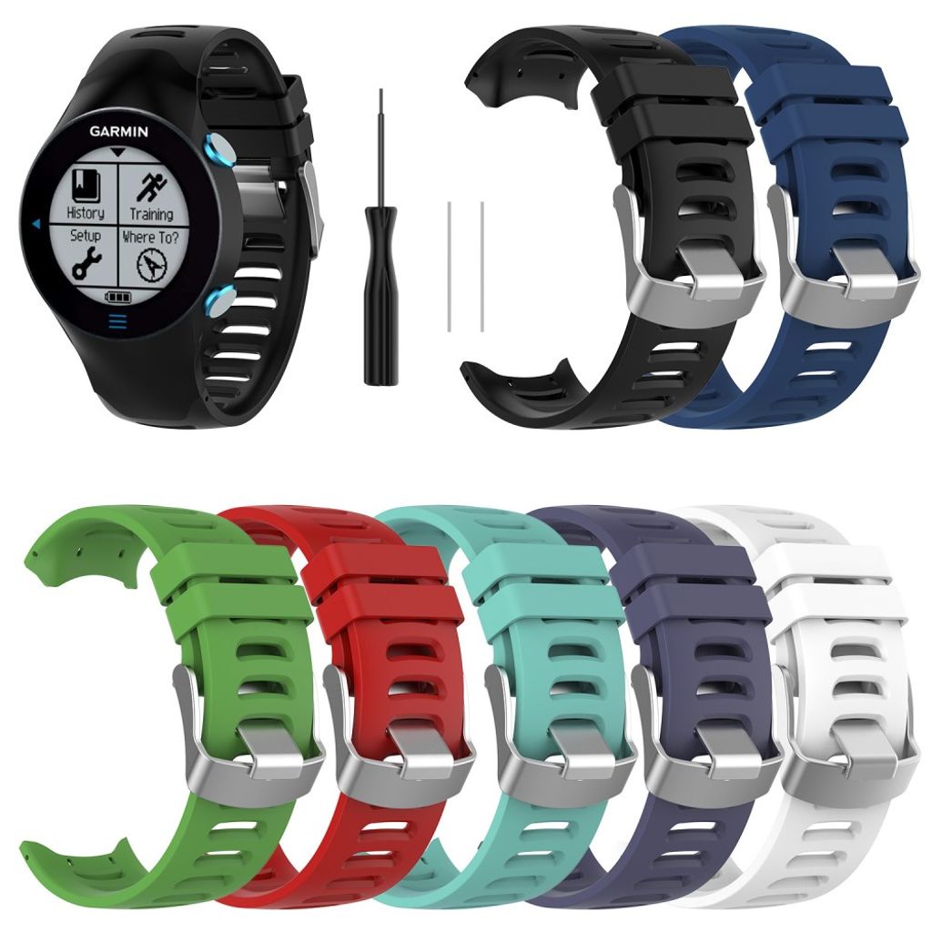 Garmin Forerunner 610 Klockarmband i silikon - Svart