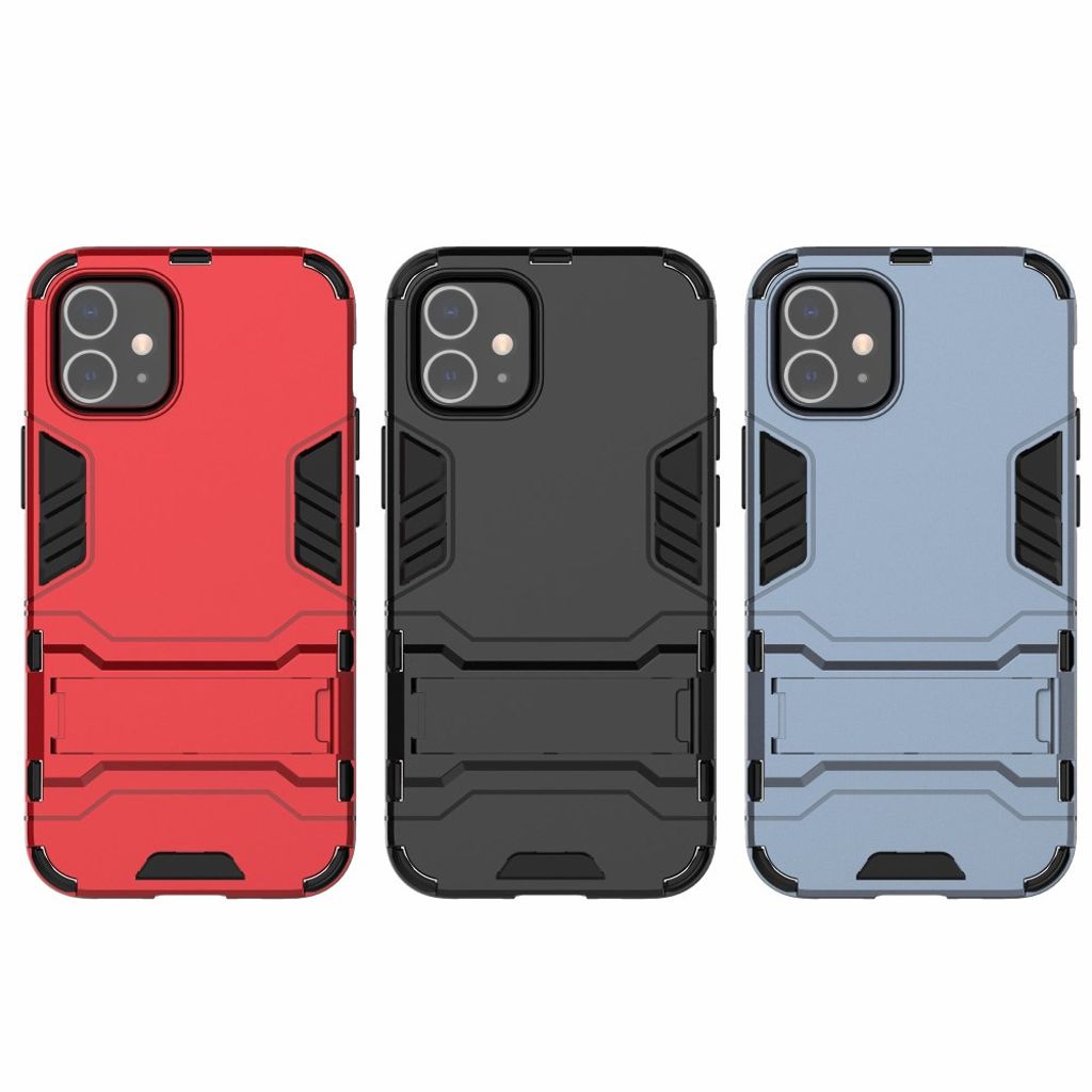 iPhone 12 Mini Cover med Stativ - Sort