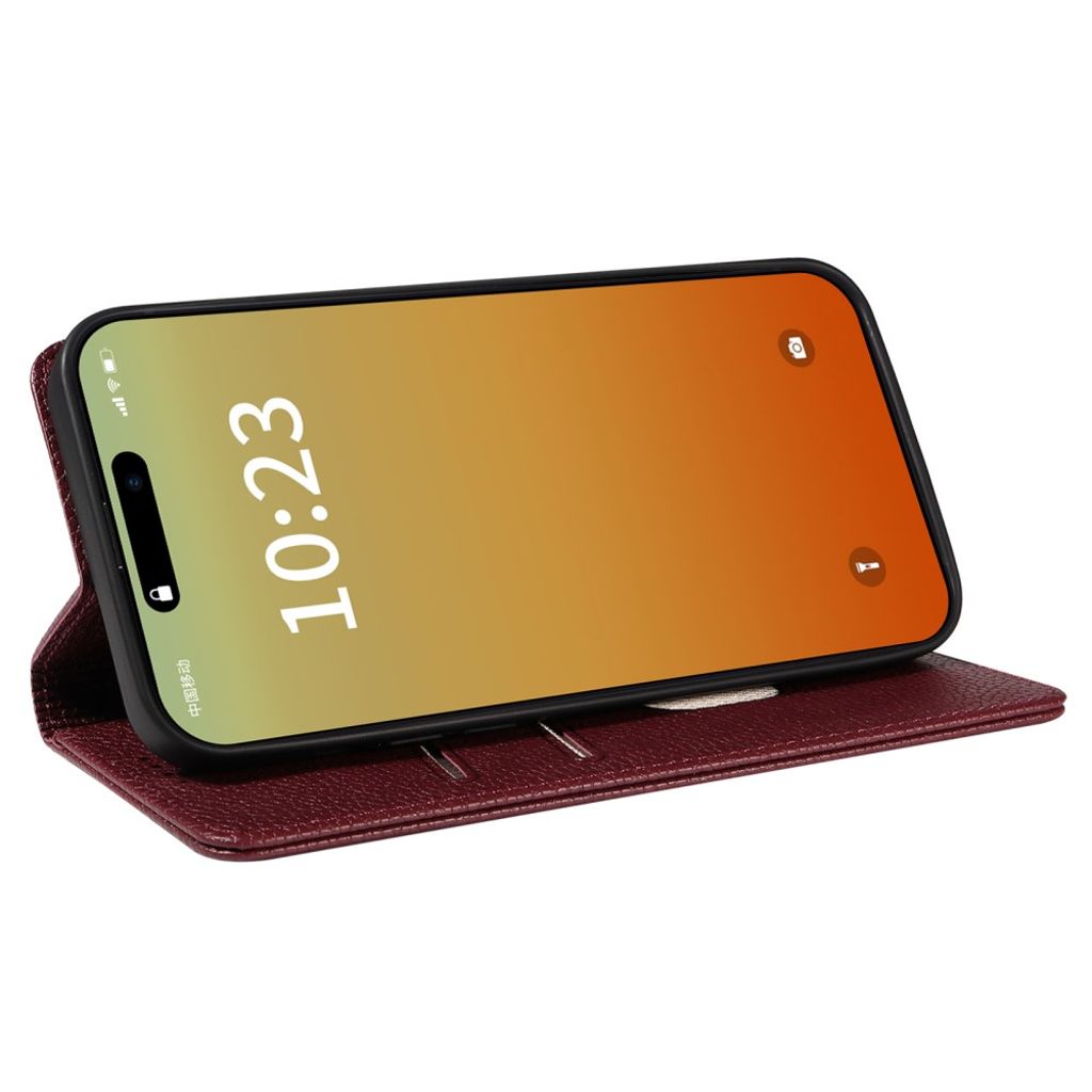 iPhone 14 Pro Wallet Cover RFID Blocking MagSafe Compatible - Red