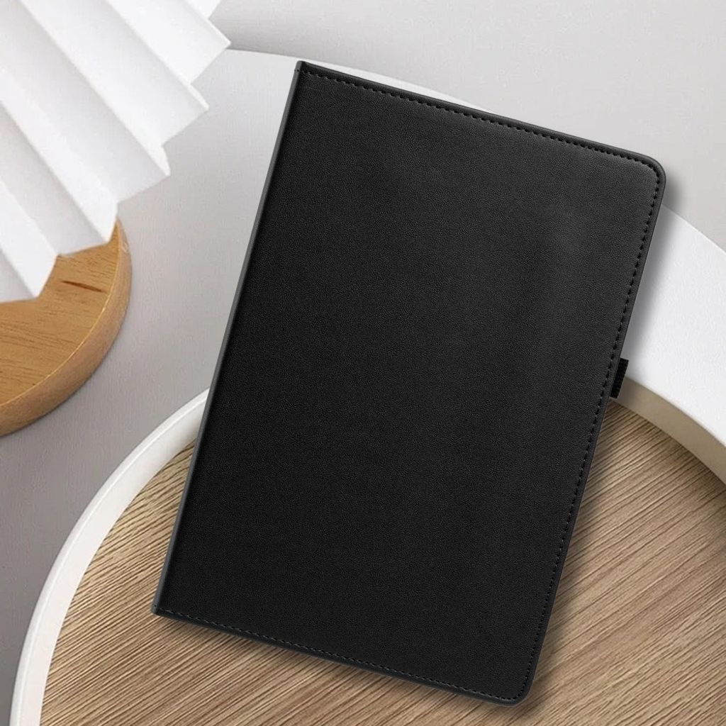 Samsung Galaxy Tab S12 Plus Flip cover med roterende stativ - Sort