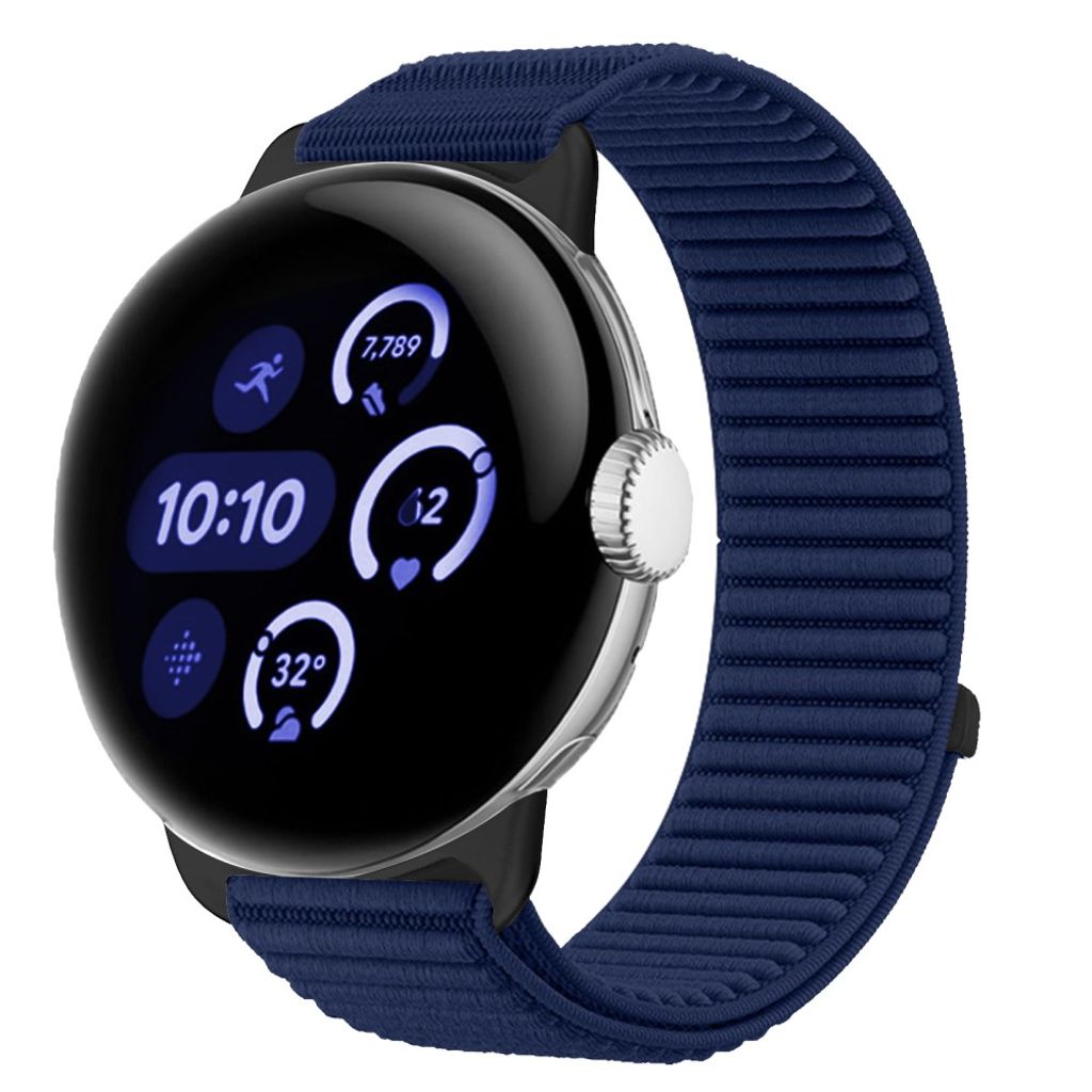 Google Pixel Watch 4 41 mm jne. kellonranneke Nylon - tummansininen