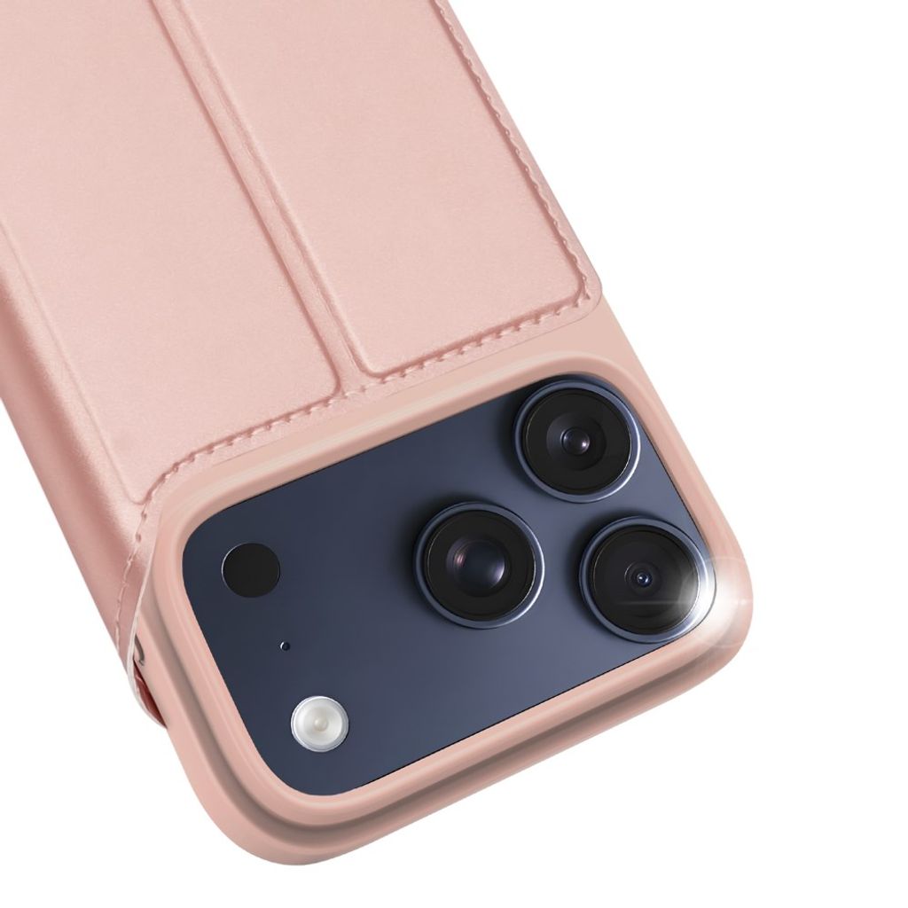 DUX DUCIS iPhone 18 Pro Max / 17 Pro Max Lompakkokotelo PU-nahka - Vaaleanpunainen