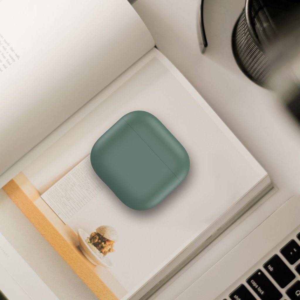 AHASTYLE Apple AirPods 4 Silikonskal Stötsäker – Grön