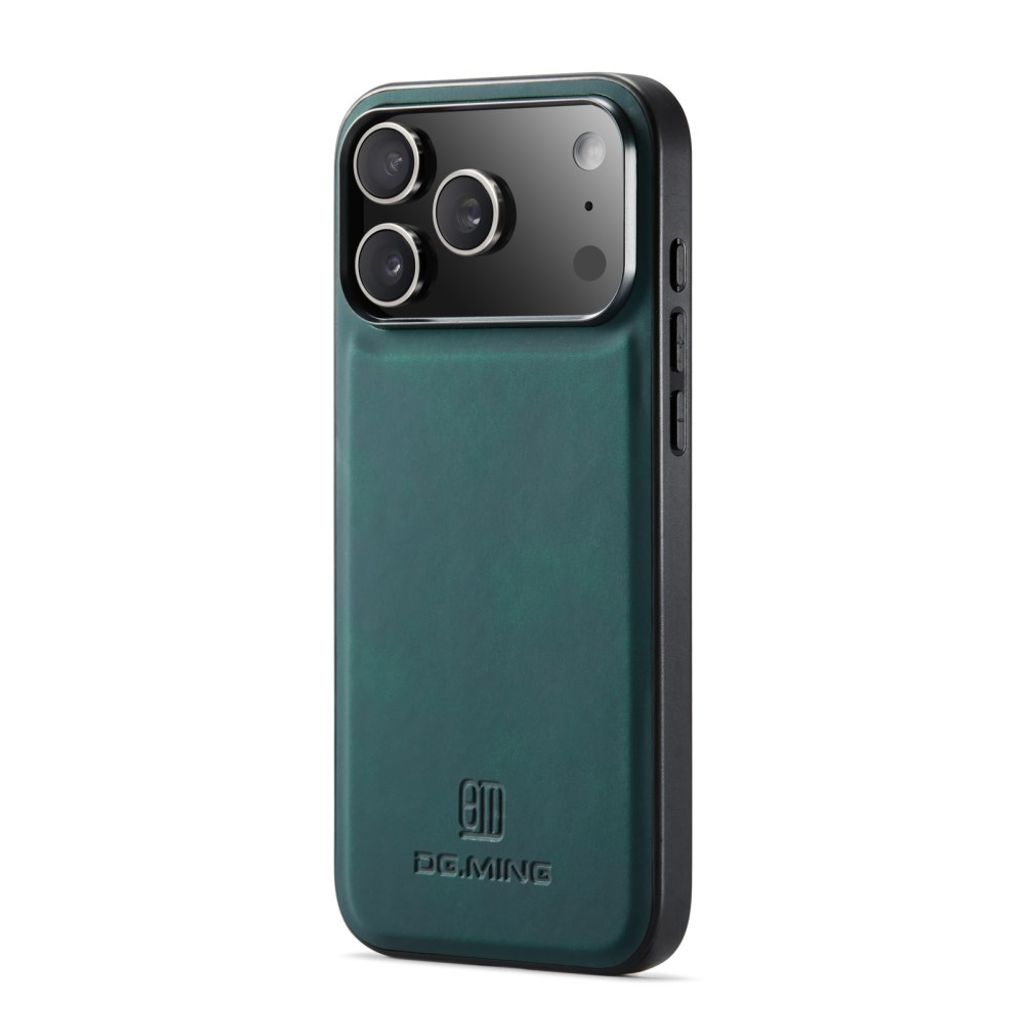 DG.MING iPhone 18 Pro/17 Pro Deksel med PU-lær - Grønn