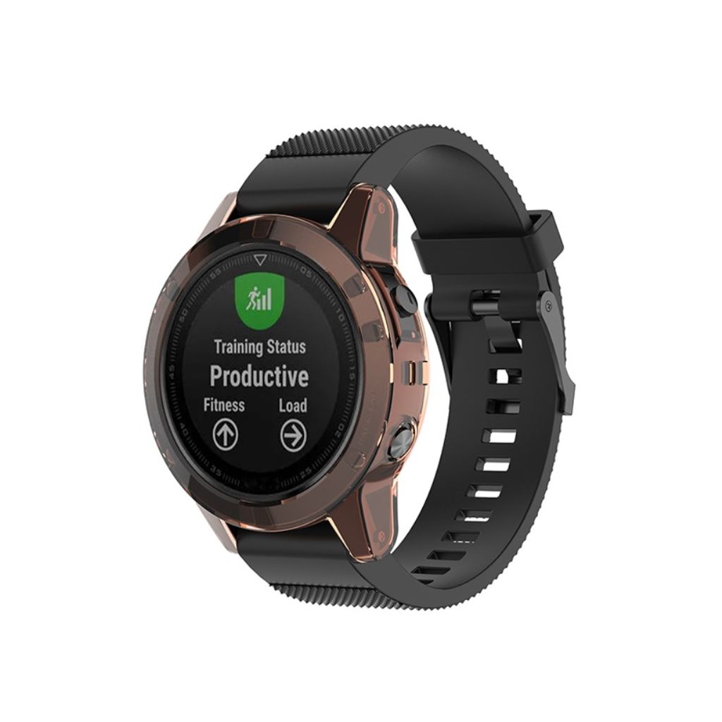 Garmin Fenix 5/5 Plus Case in TPU - Transparent Pink