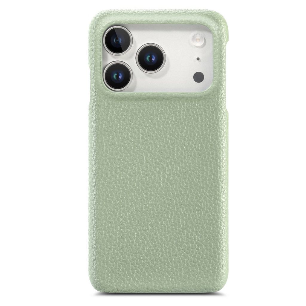 iPhone 17 Pro Max Deksel PU-lær Litchi-struktur – Grønn