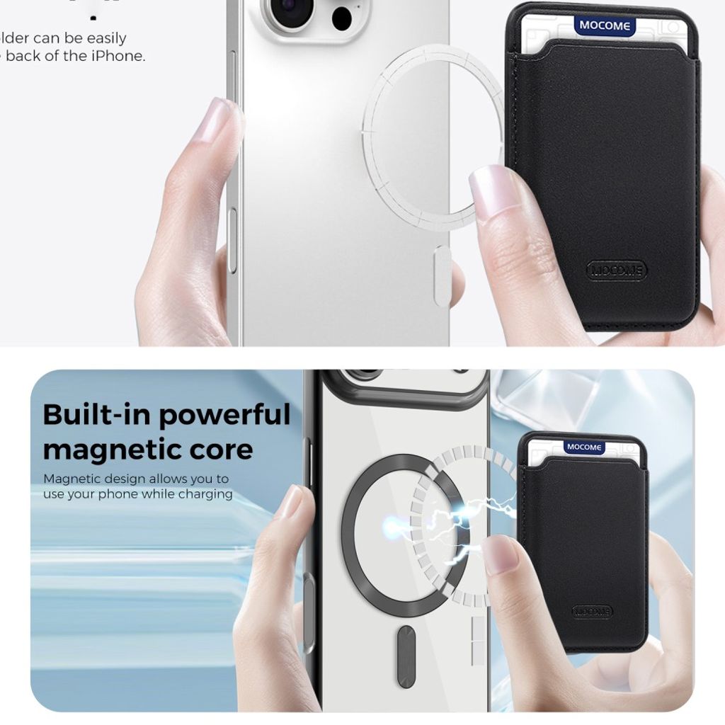 iPhone Air MagSafe-kuori Irrotettavalla Kortin Haltijalla - Musta