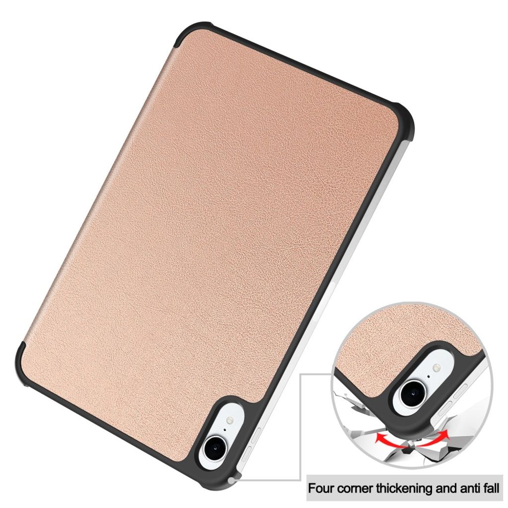 iPad Mini (2026) Tri-fold kotelo PU-nahkaa - Ruusukulta