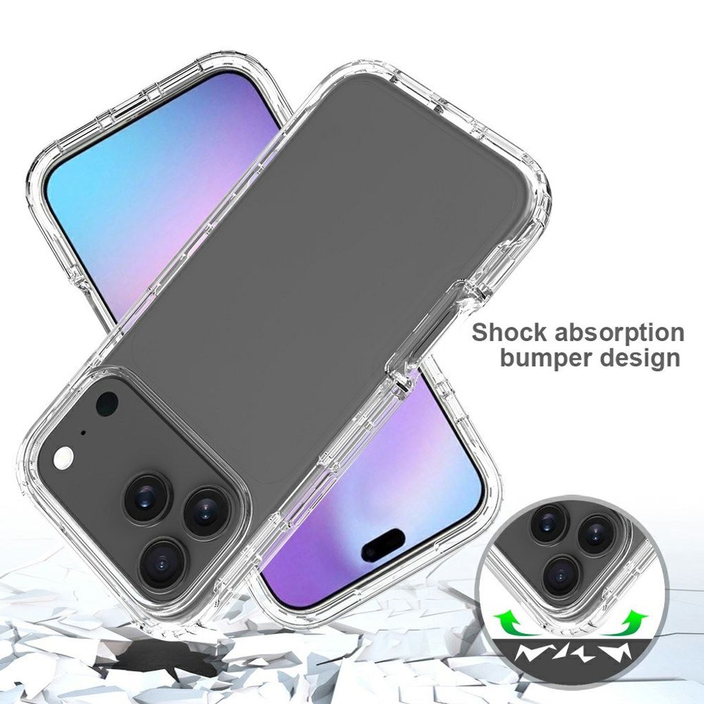iPhone 18 Pro Max/17 Pro Max deksel med gradert mønster – gjennomsiktig