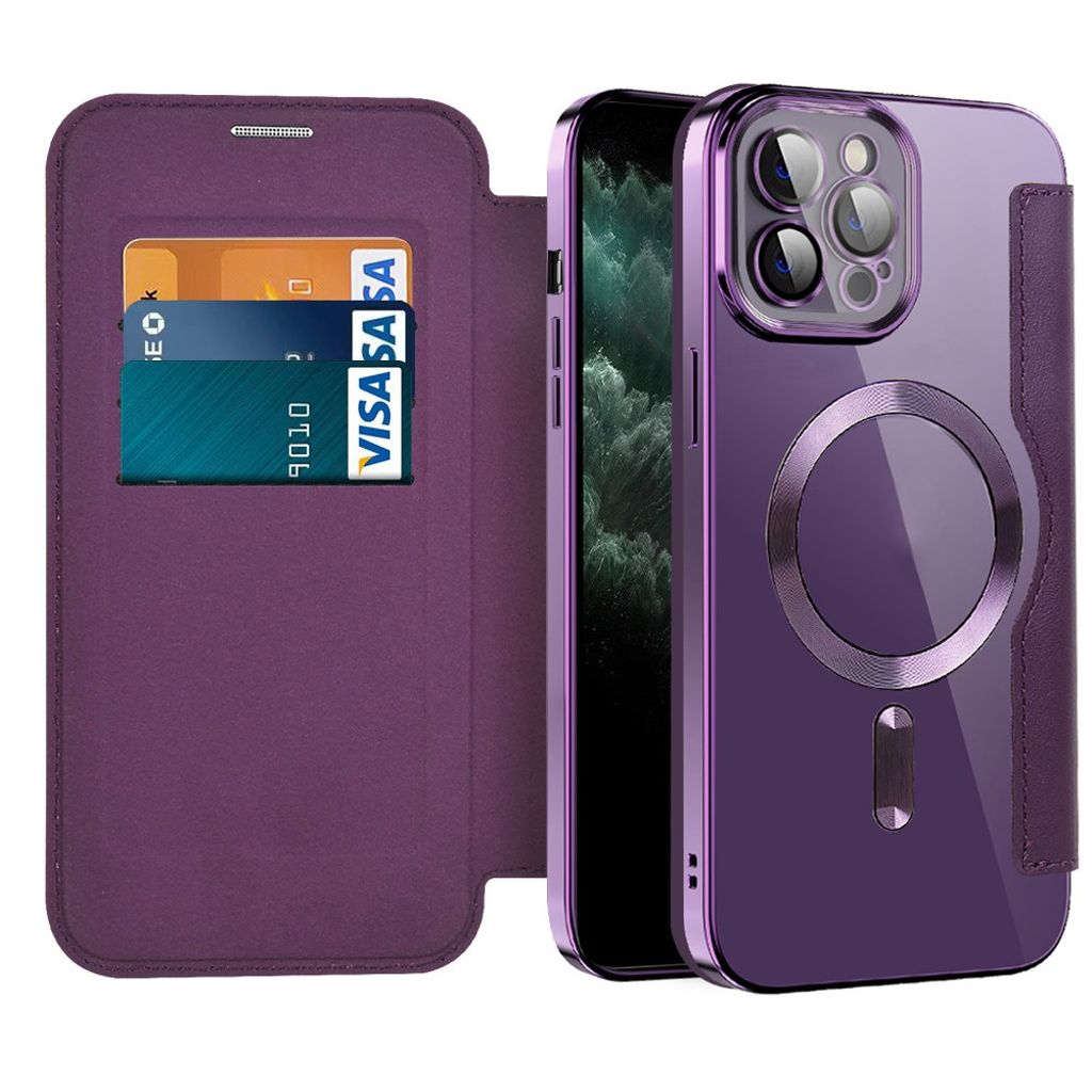 iPhone 11 Pro Max Etui MagSafe-kompatibel Kortholder – Lilla