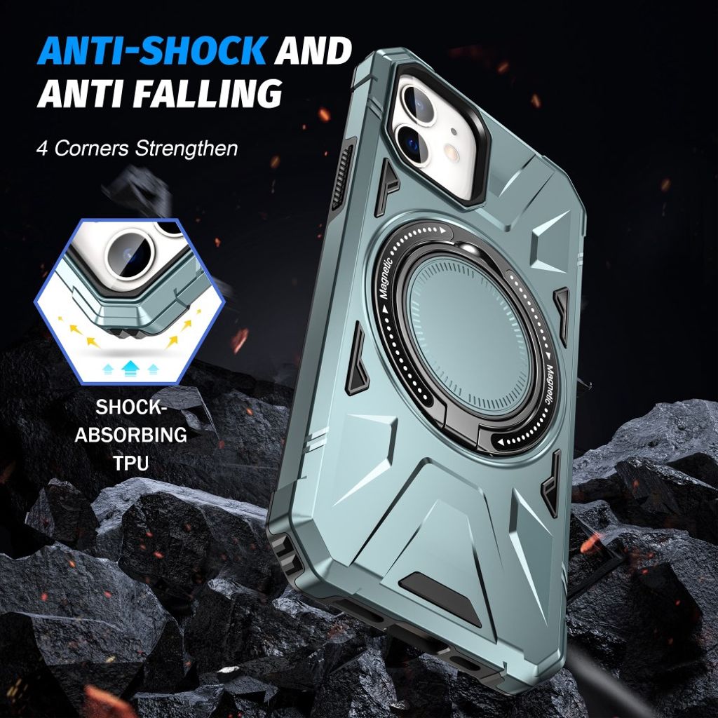 iPhone 11 Kuori Jalusta - Vihreä