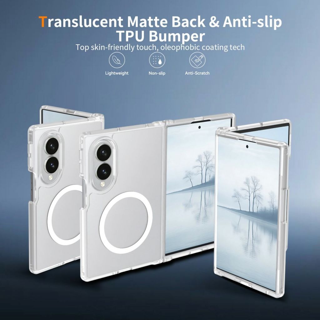 Samsung Galaxy Z Fold8 MagSafe cover med akrylbagside - Gennemsigtig