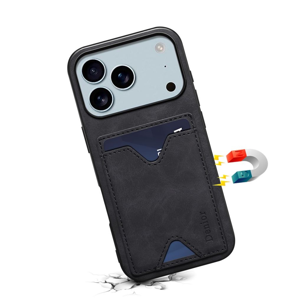 DENIOR iPhone 17 Pro Case with Stand - Black