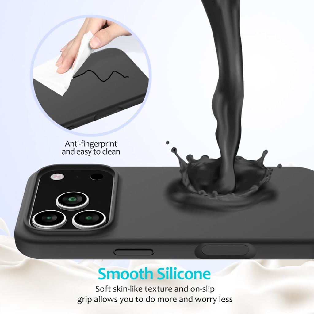 iPhone 17 Pro Silicone Phone Case - Black