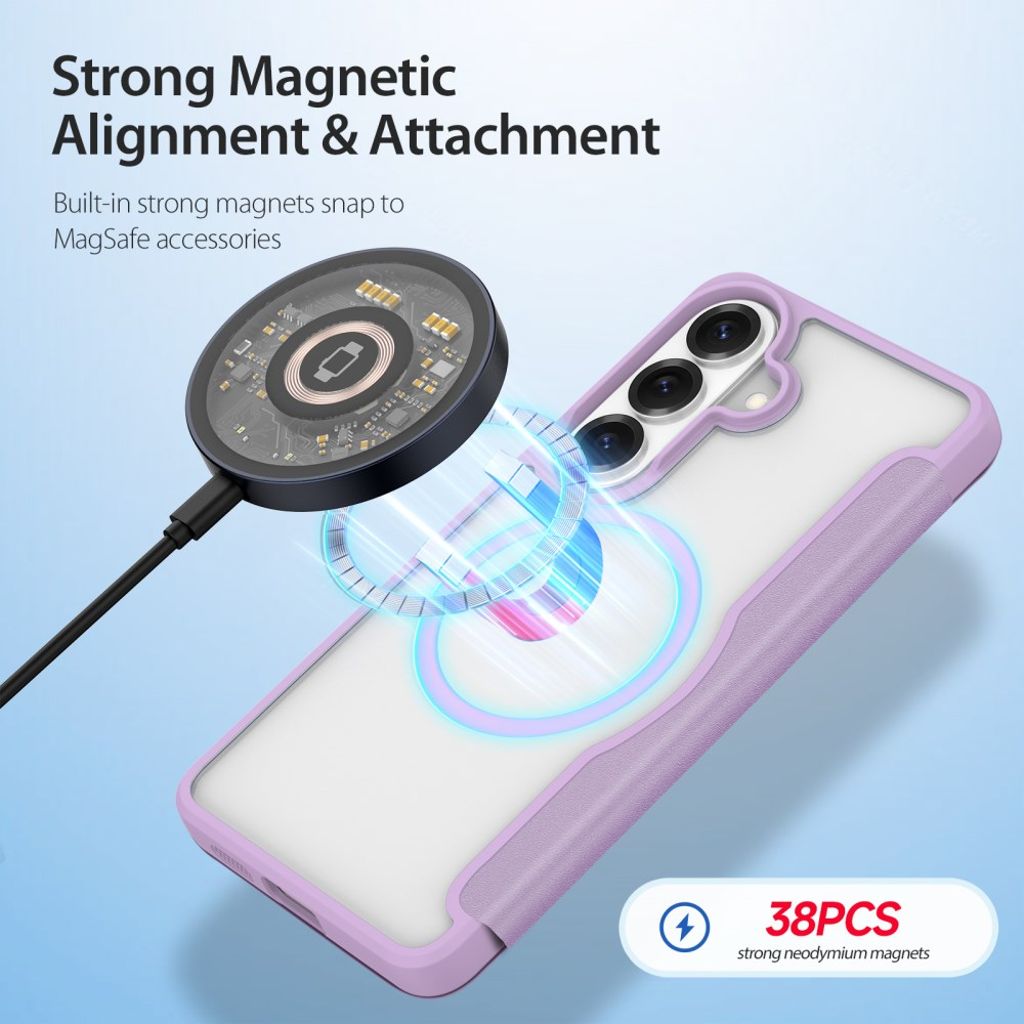 DUX DUCIS Samsung Galaxy S26 MagSafe Lommeboketui – Lilla