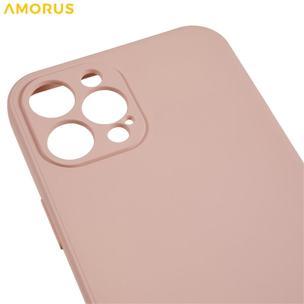 AMORUS iPhone 12 Pro Max TPU Cover - Lyserød