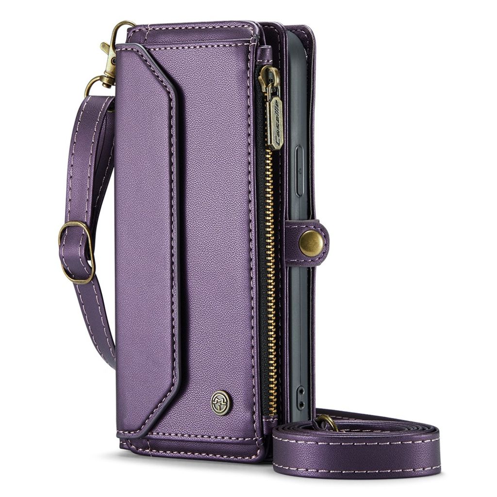 CASEME iPhone 15 Pro Max Cover with 10 Card Slots - Purple