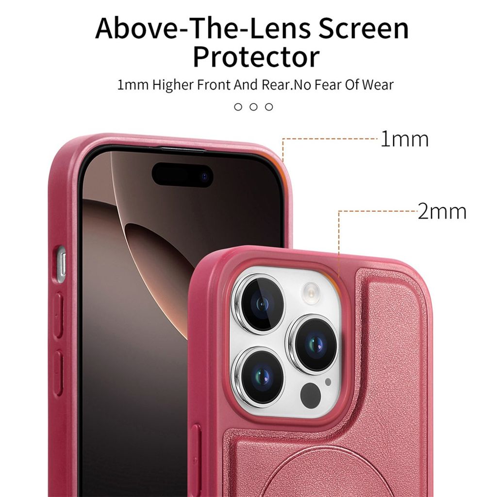 CASENEO iPhone 15 Pro Max Skal med MagSafe - Röd