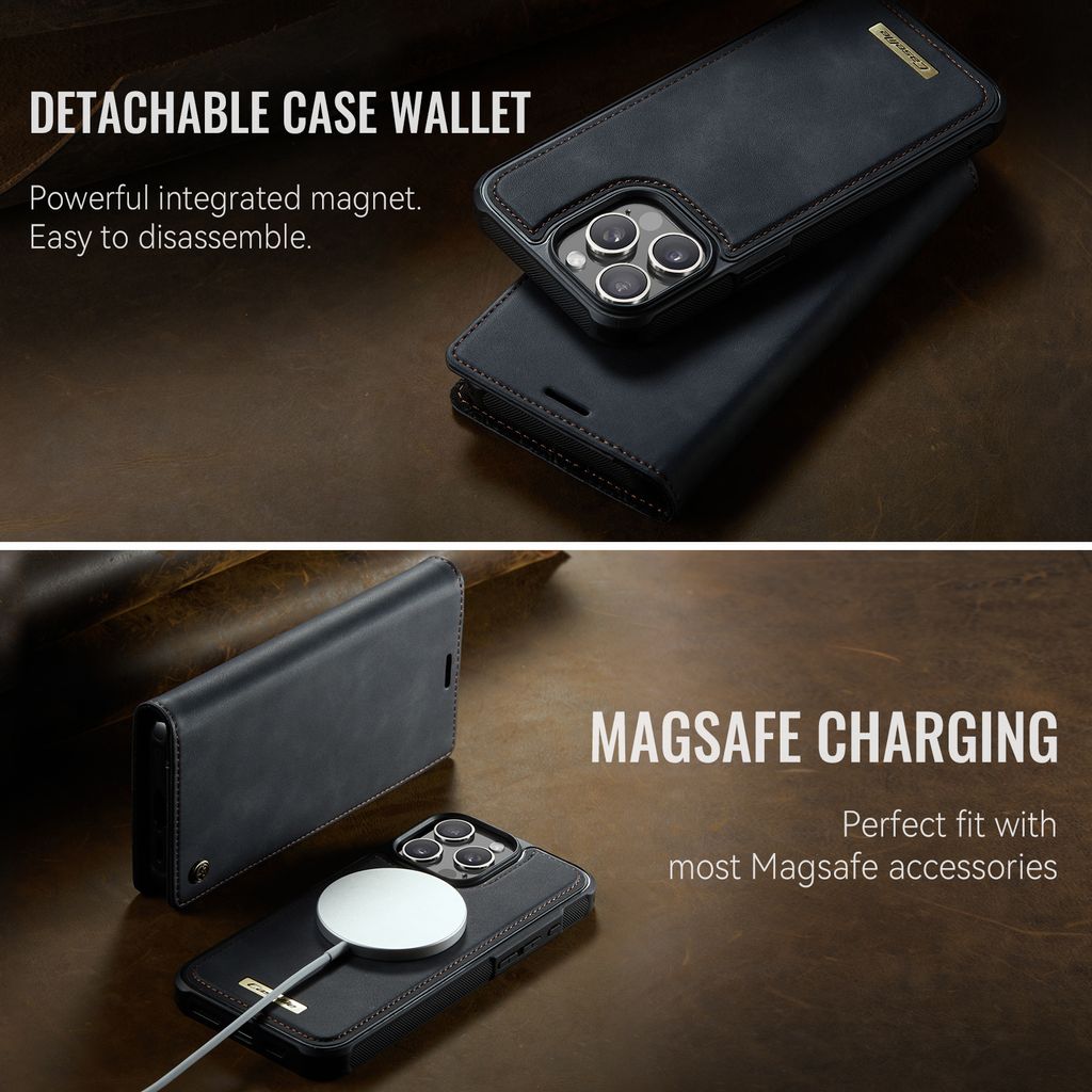 CASEME iPhone 15 Pro Max Kotelo MagSafe - Musta