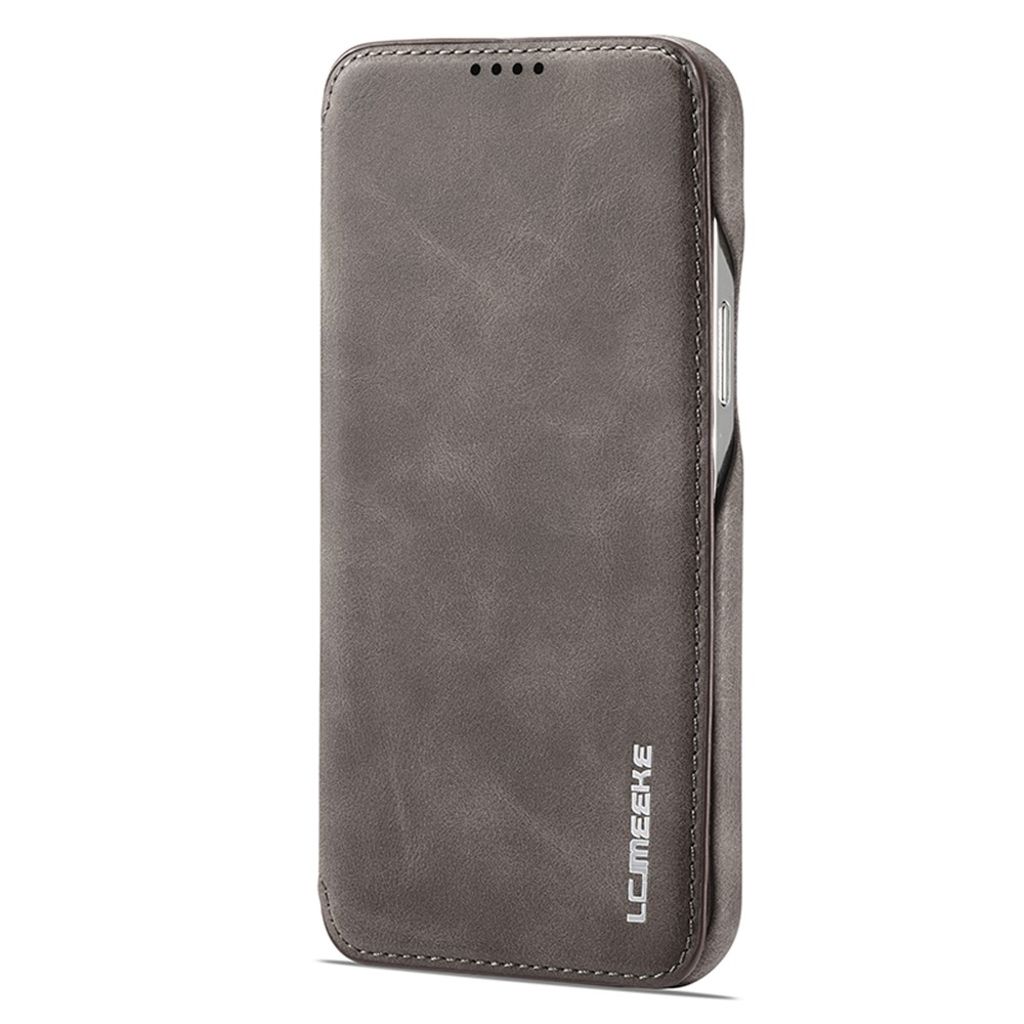 LC.IMEEKE iPhone 15 Pro Max Kotelo Jalusta - Tummanruskea