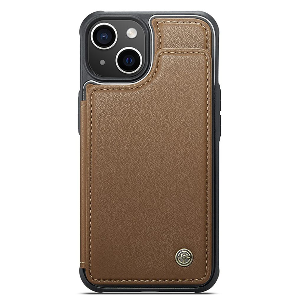 CASEME iPhone 15 Plus Cover med 5 Kortplads - Brun