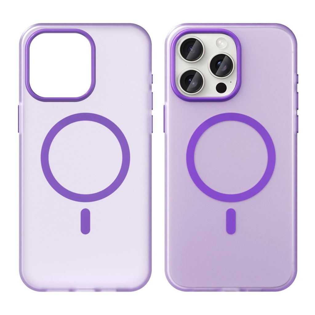 iPhone 15 Pro Max MagSafe Kuori - Tummanvioletti