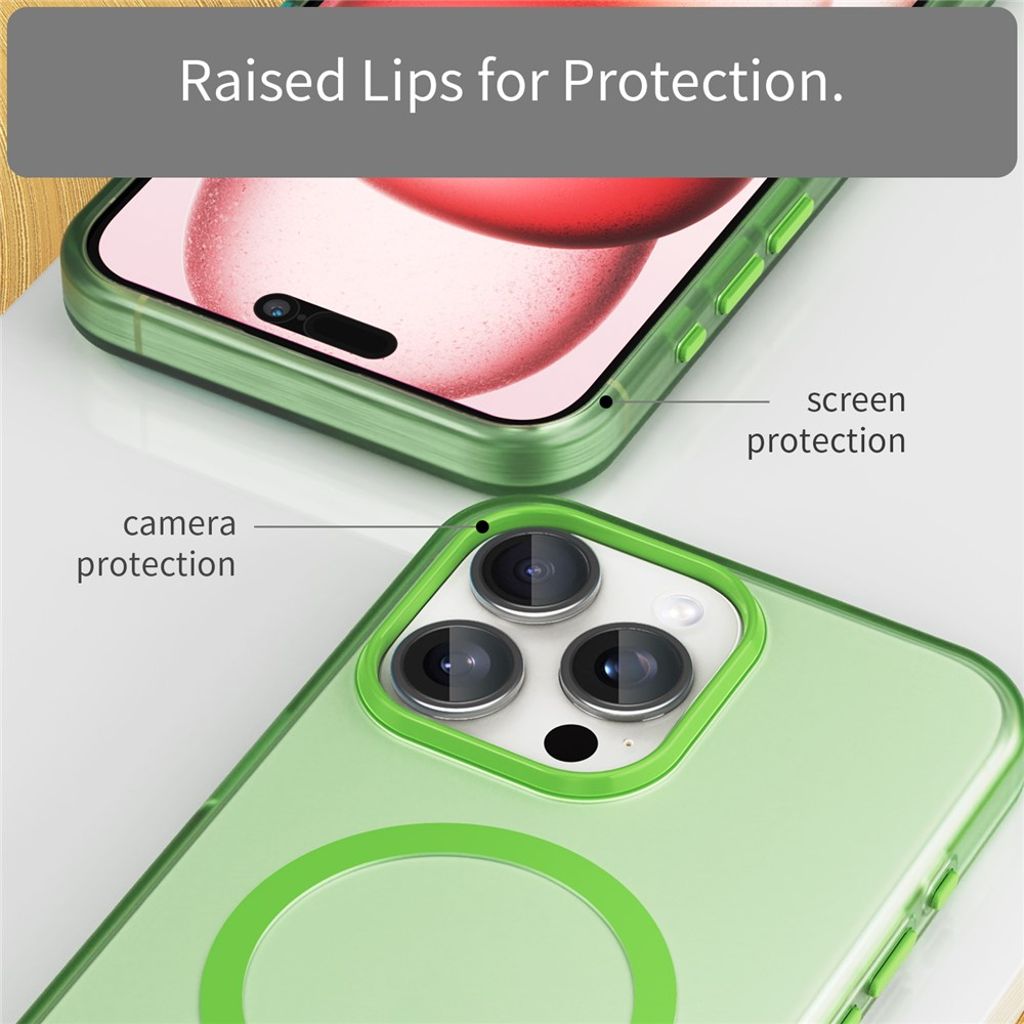 iPhone 15 Pro Max Case with MagSafe - Green