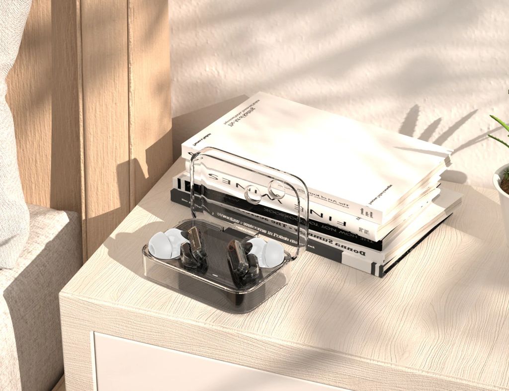 Streetz True Wireless-hörlurar med dubbla mikrofoner ENC - Transparent